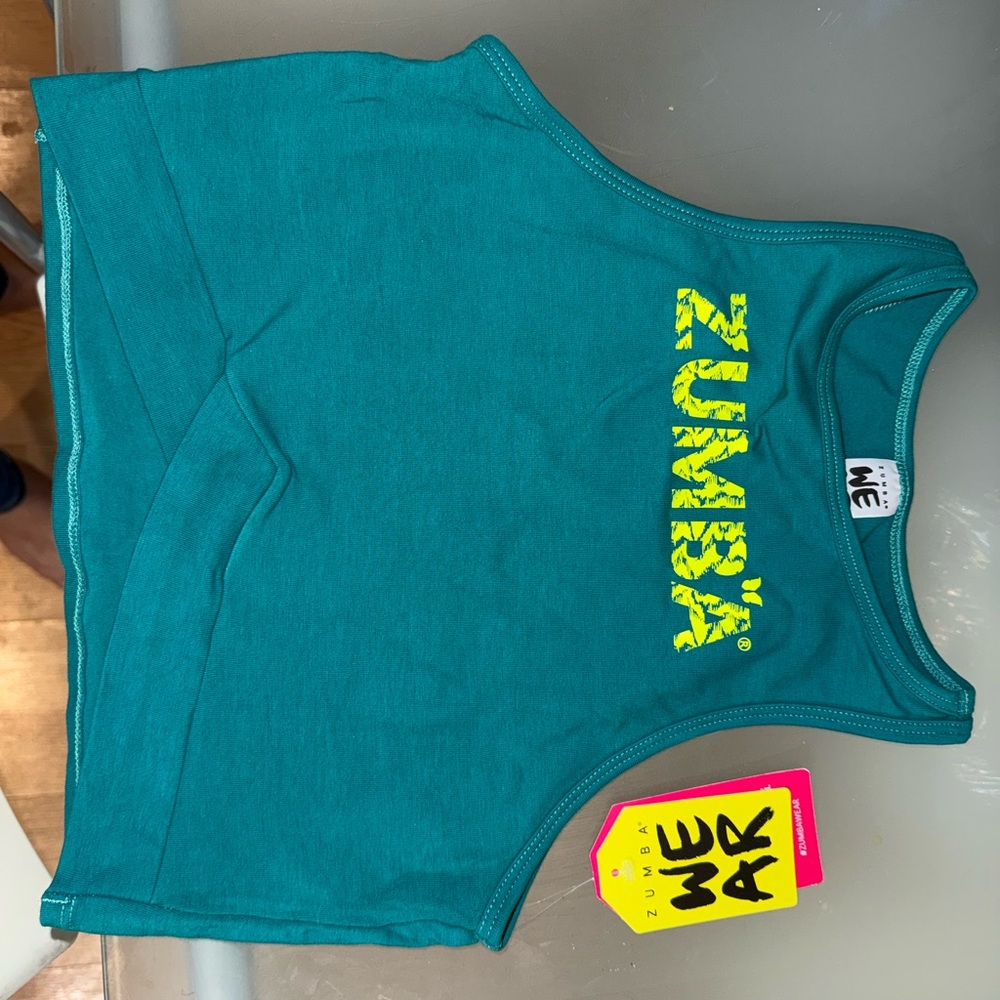 Zumba Fitness Teal Tank Top